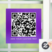 QR-Code | Modern Einfach Stylisch Scannbar Fensteraufkleber (Zuhause)
