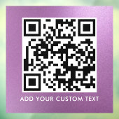 QR-Code | Modern Einfaches Stylisches Scannbares F Fensteraufkleber (Blatt 3)