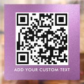 QR-Code | Modern Einfaches Stylisches Scannbares F Fensteraufkleber (Blatt 2)