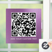 QR-Code | Modern Einfaches Stylisches Scannbares F Fensteraufkleber (Zuhause)