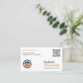 QR-Code | Modern Gebäude Logos | Korp Visitenkarte (Stehend Vorderseite)