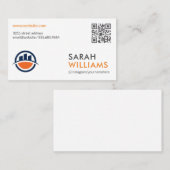 QR-Code | Modern Gebäude Logos | Korp Visitenkarte (Vorne/Hinten)