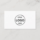 QR Code Modern Logo Custom Icons Social Media Visitenkarte (Vorderseite)