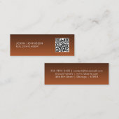 QR Code Modern Mini Business Card Visitenkarte (Vorne/Hinten)