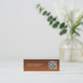 QR Code Modern Mini Business Card Visitenkarte (Stehend Vorderseite)