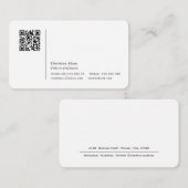 QR-Code modern, minimaleinfach und beruflich Visitenkarte (Vorne/Hinten)