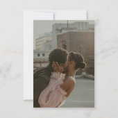 QR Code Modern Minimalistic Deep Copper Wedding RSVP Karte (Rückseite)