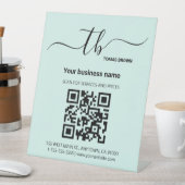 QR-Code Modern Minimalistisch einfach Sockelschild (In Situ)