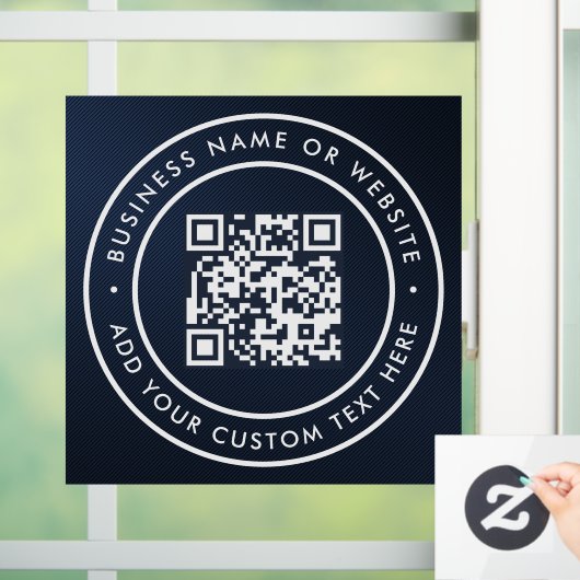 QR-Code | Modern stilvoll scannbar Fensteraufkleber (Zuhause)
