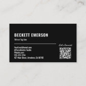 QR-Code Modern Visitenkarte (Rückseite)