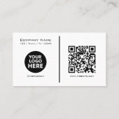 QR-Code | Moderne Business Card Visitenkarte (Rückseite)