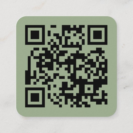 QR Code Moderne, einfache Hochzeit im Herbst Websi Begleitkarte (Rückseite)