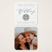 QR Code Moderne elegante Einladung zur Hochzeit (Vorne & Hinten)