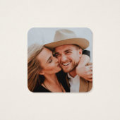 QR Code Moderne elegante Einladung zur Hochzeit (Rückseite)