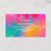 QR-Code Moderne Hair Stylist Business Card Visitenkarte (Rückseite)