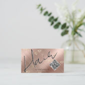 QR-Code Moderne Hair Stylist Business Card Visitenkarte (Stehend Vorderseite)