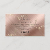 QR-Code Moderne Hair Stylist Business Card Visitenkarte (Rückseite)