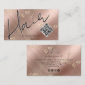 QR-Code Moderne Hair Stylist Business Card Visitenkarte (Vorne/Hinten)