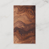 QR-Code Moderne Holzschnitzerei Visitenkarte (Rückseite)