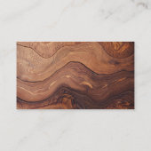 QR-Code Moderne Holzschnitzerei Visitenkarte (Rückseite)