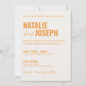 QR-Code Moderne, klassisch-helle, farbenfrohe Hoch Einladung (Vorderseite)