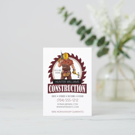 QR-Code Moderne Konstruktion Beruflich Vertikal Visitenkarte (Stehend Vorderseite)