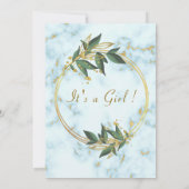 QR Code Moderne Marmorsäulendusche Einladung (Rückseite)