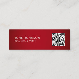 QR-Code Moderne Mini-Geschäftskarte Mini Visitenkarte