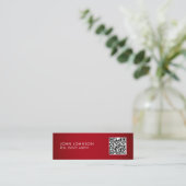 QR-Code Moderne Mini-Geschäftskarte Mini Visitenkarte (Stehend Vorderseite)