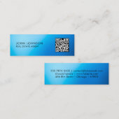 QR-Code moderne Mini-Geschäftskarte Mini Visitenkarte (Vorne/Hinten)