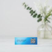 QR-Code moderne Mini-Geschäftskarte Mini Visitenkarte (Stehend Vorderseite)