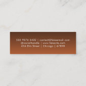 QR-Code Moderne Mini-Geschäftskarte Mini Visitenkarte (Rückseite)