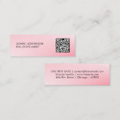 QR-Code moderne Mini-Geschäftskarte Mini Visitenkarte (Vorne/Hinten)