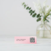 QR-Code moderne Mini-Geschäftskarte Mini Visitenkarte (Stehend Vorderseite)