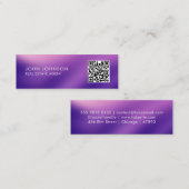 QR-Code Moderne Mini-Geschäftskarte Mini Visitenkarte (Vorne/Hinten)