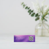QR-Code Moderne Mini-Geschäftskarte Mini Visitenkarte (Stehend Vorderseite)