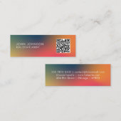QR-Code Moderne Mini-Geschäftskarte Mini Visitenkarte (Vorne/Hinten)