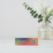 QR-Code Moderne Mini-Geschäftskarte Mini Visitenkarte (Stehend Vorderseite)