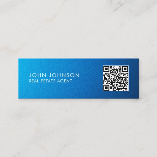 QR-Code moderne Mini-Geschäftskarte Mini Visitenkarte (Vorderseite)
