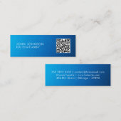 QR-Code moderne Mini-Geschäftskarte Mini Visitenkarte (Vorne/Hinten)