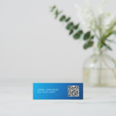 QR-Code moderne Mini-Geschäftskarte Mini Visitenkarte (Stehend Vorderseite)