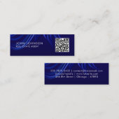 QR-Code moderne Mini-Geschäftskarte Mini Visitenkarte (Vorne/Hinten)