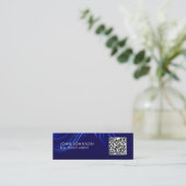 QR-Code moderne Mini-Geschäftskarte Mini Visitenkarte (Stehend Vorderseite)