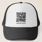 QR-Code Moderne Minimalistische Unternehmensförder Truckerkappe (Vorderseite)