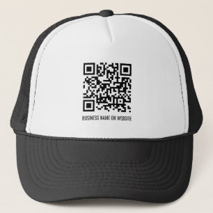 QR-Code Moderne Minimalistische Unternehmensförder Truckerkappe