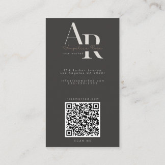 QR-Code Moderne Minimalistische Visitenkarten Visitenkarte