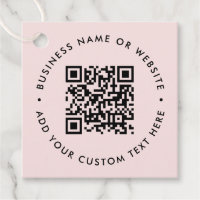 QR-Code | Moderne, rosafarbene Geschäftswelt