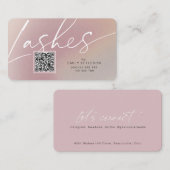 QR-Code moderne schicke, stilvolle lasche Visitenk Visitenkarte (Vorne/Hinten)