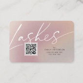 QR-Code moderne schicke, stilvolle lasche Visitenk Visitenkarte (Vorderseite)