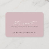 QR-Code moderne schicke, stilvolle lasche Visitenk Visitenkarte (Rückseite)